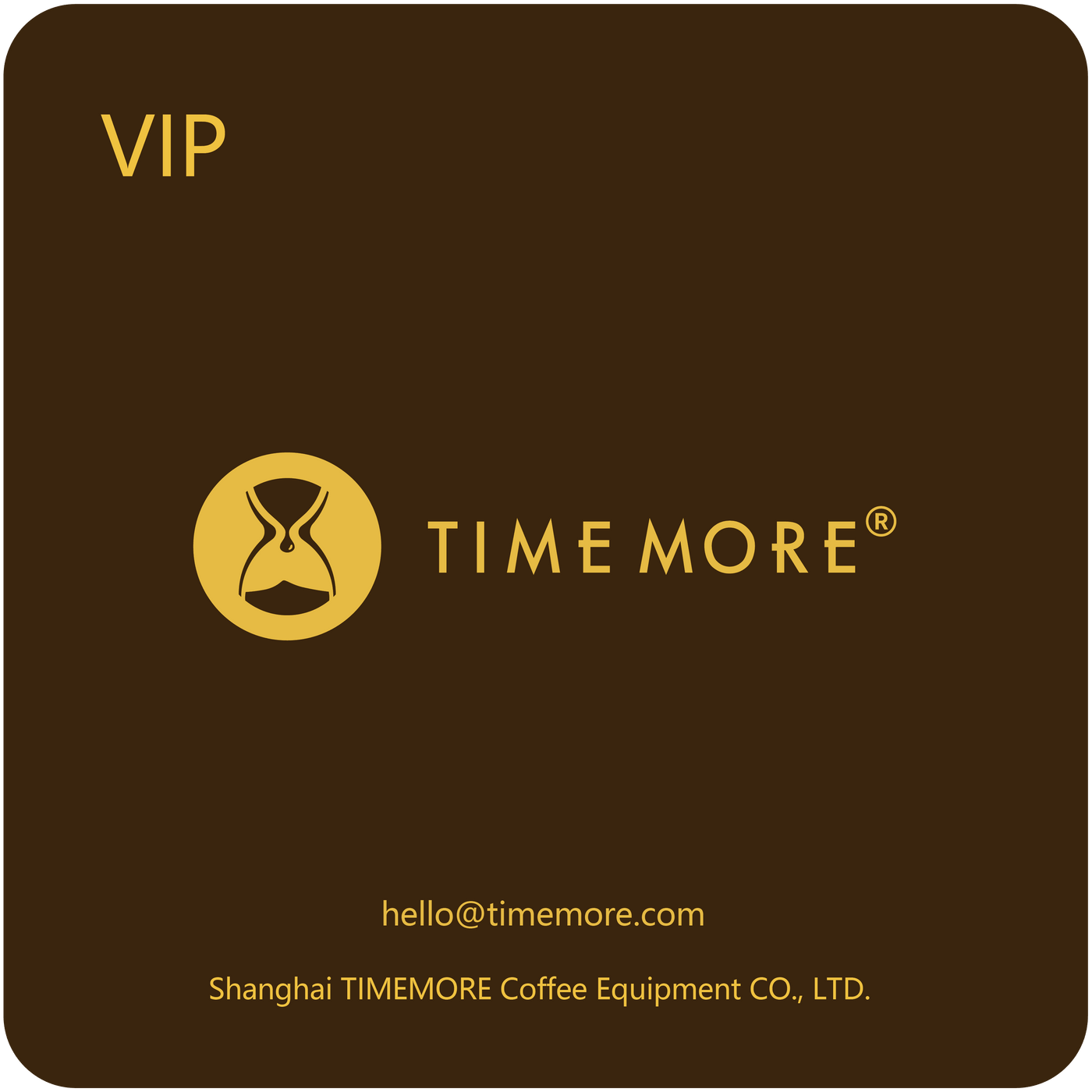 Tarjeta de membresía VIP de TIMEMORE